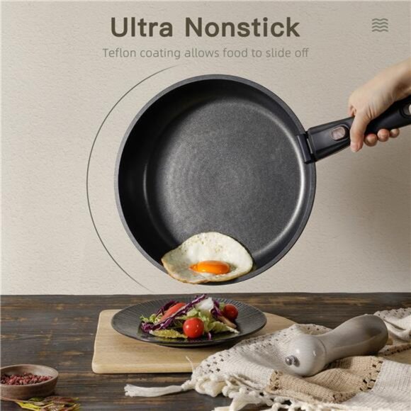 Complete Astercook 20-Piece Pots and Pans Set, Nonstick Cookware Set - Picture 7 of 9